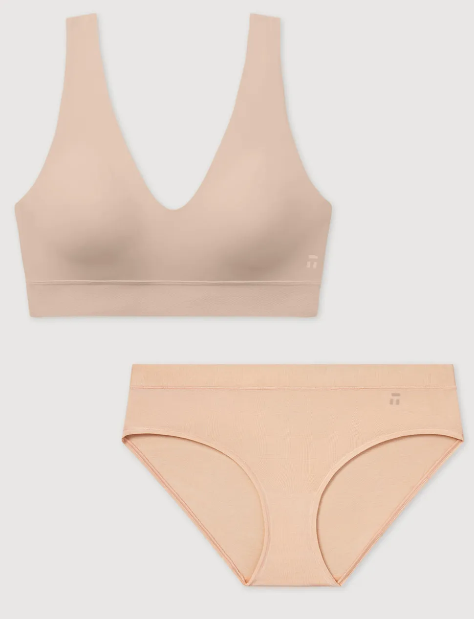 Second Skin Pullover V-Neck Bra & Brief Set