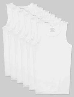 Second Skin Tank Stay-Tucked Undershirt (6-Pack)