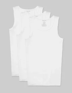 Second Skin Tank Stay-Tucked Undershirt (3-Pack)