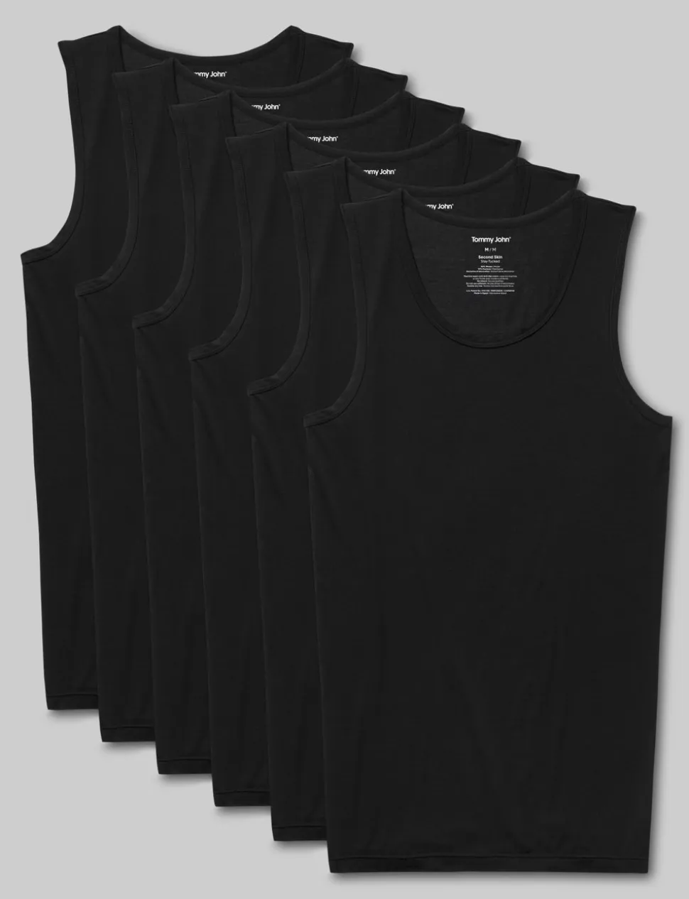 Second Skin Tank Stay-Tucked Undershirt (3-Pack)