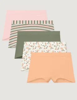 Women's Cool Cotton Boyshort (5-Pack)