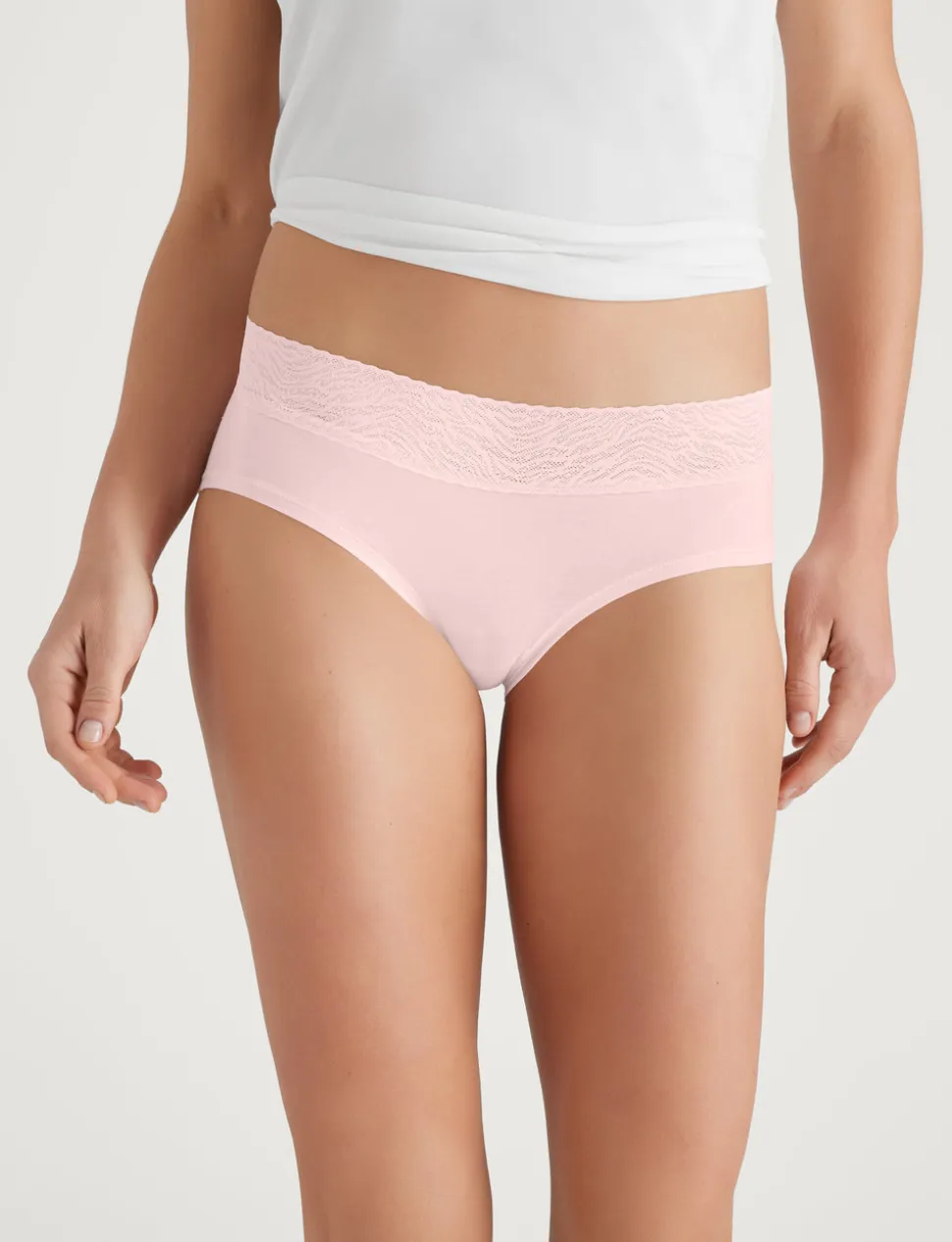 Women's Cool Cotton Brief, Lace Waist