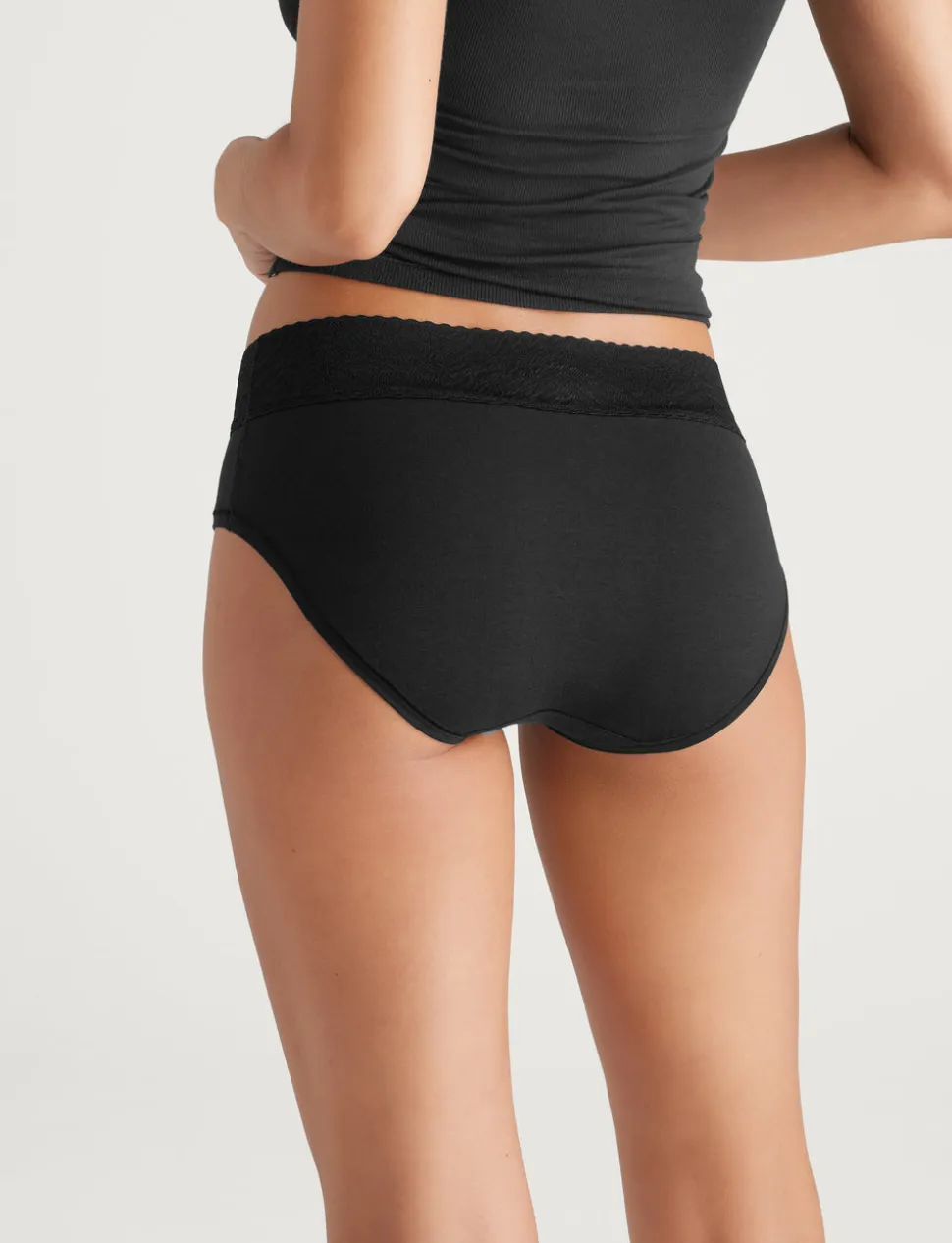 Women's Cool Cotton Brief, Lace Waist