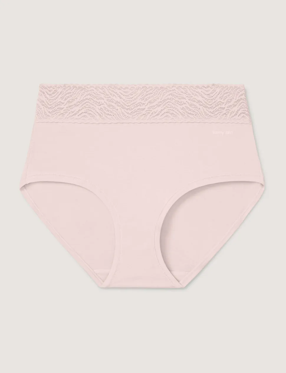 Women's Cool Cotton High Rise Brief, Lace Waist
