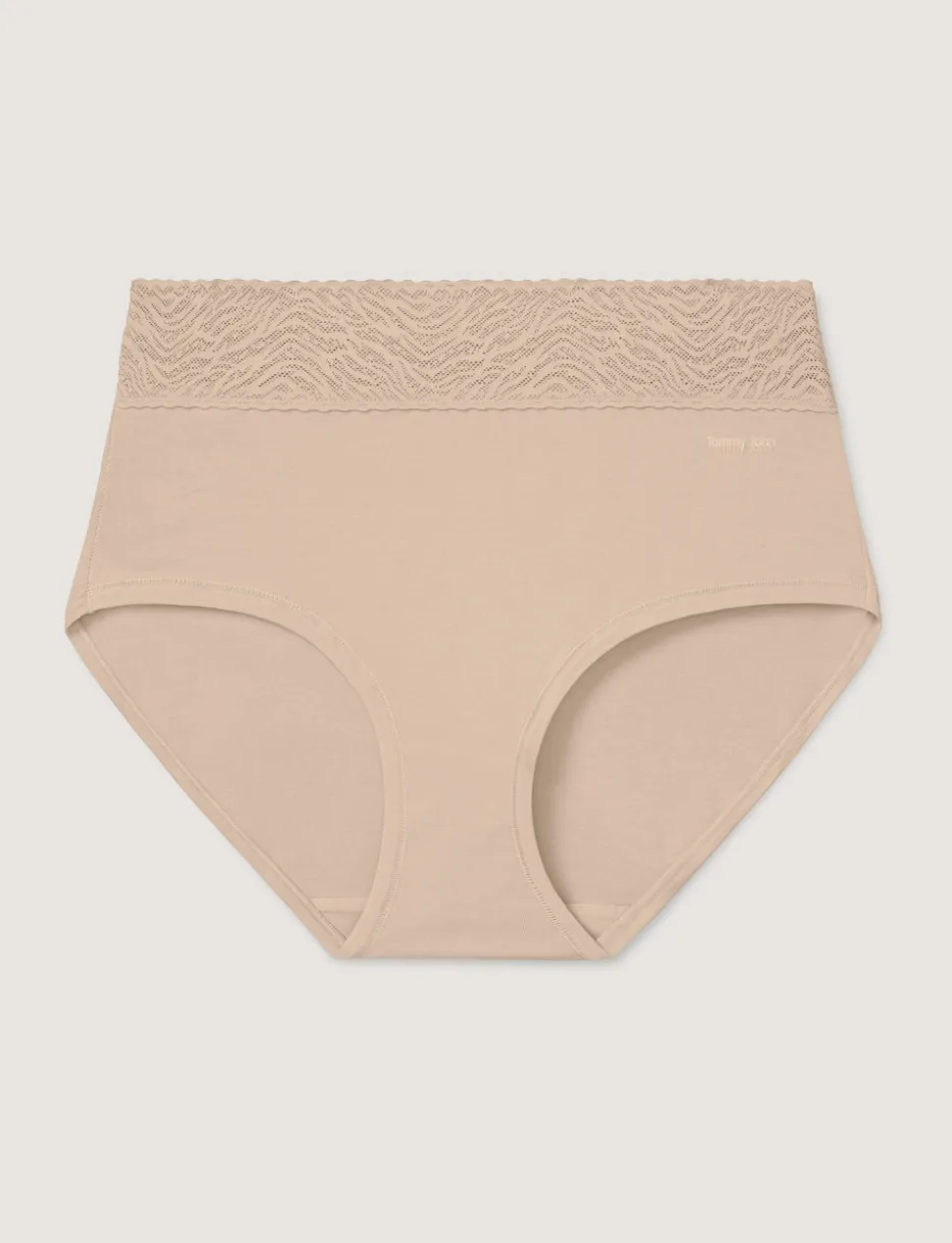 Women's Cool Cotton High Rise Brief, Lace Waist