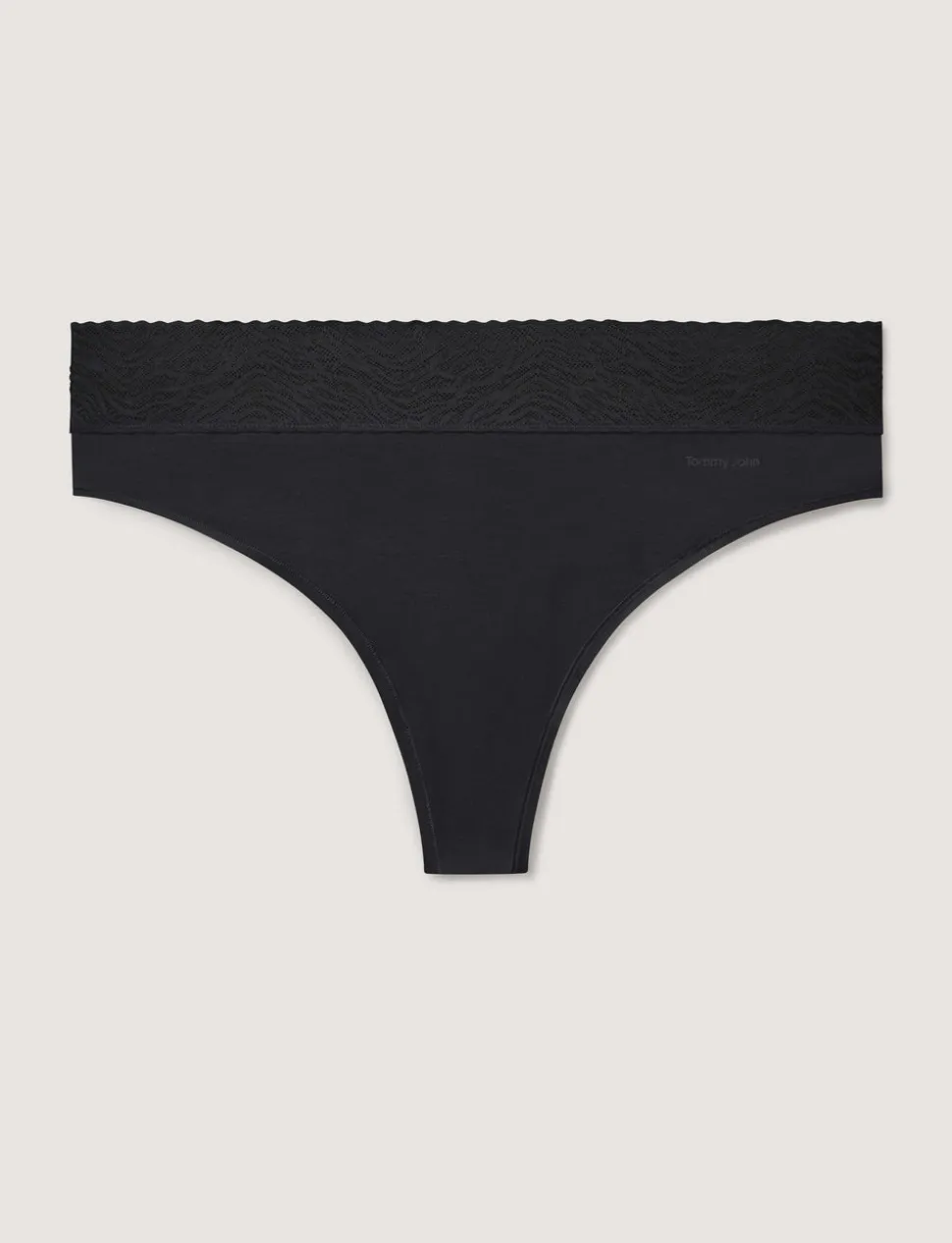 Women's Cool Cotton Thong, Lace Waist (3-Pack)