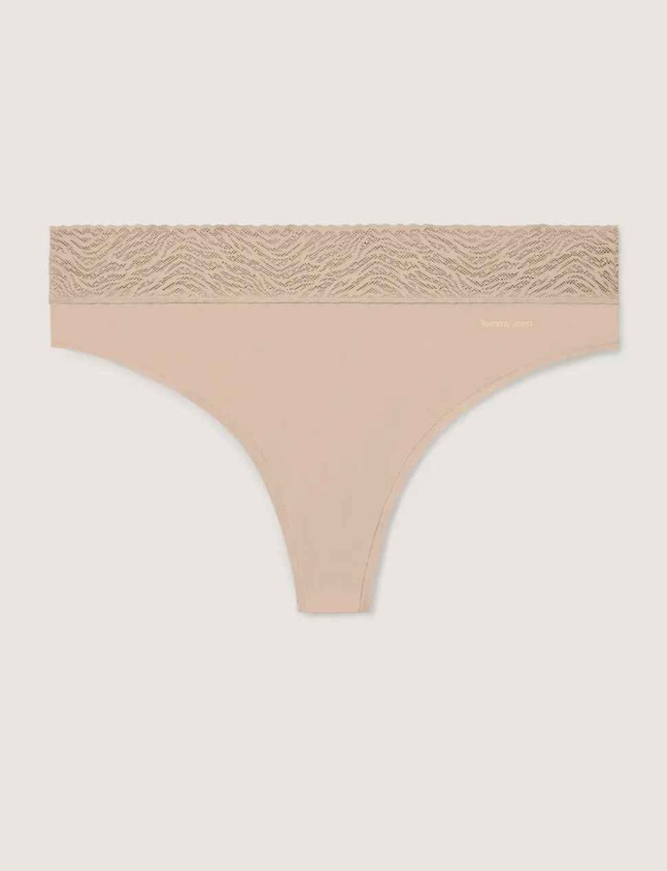Women's Cool Cotton Thong, Lace Waist (3-Pack)