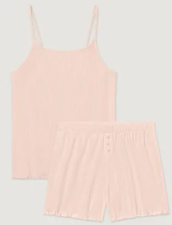 Women's Cotton Pointelle Rib Camisole