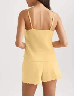 Women's Cotton Pointelle Rib Camisole