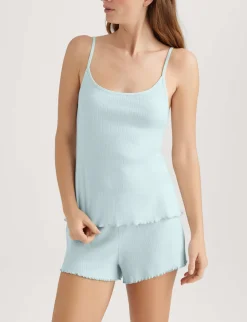 Women's Cotton Pointelle Rib Camisole