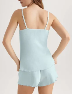 Women's Cotton Pointelle Rib Camisole
