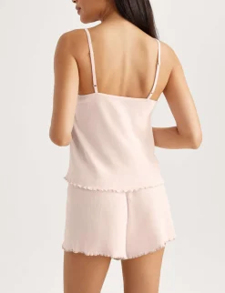 Women's Cotton Pointelle Rib Camisole