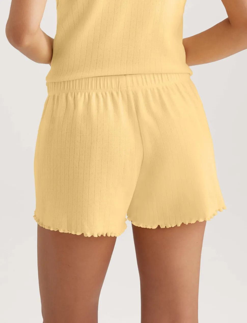 Women's Cotton Pointelle Rib Cami & Short Set