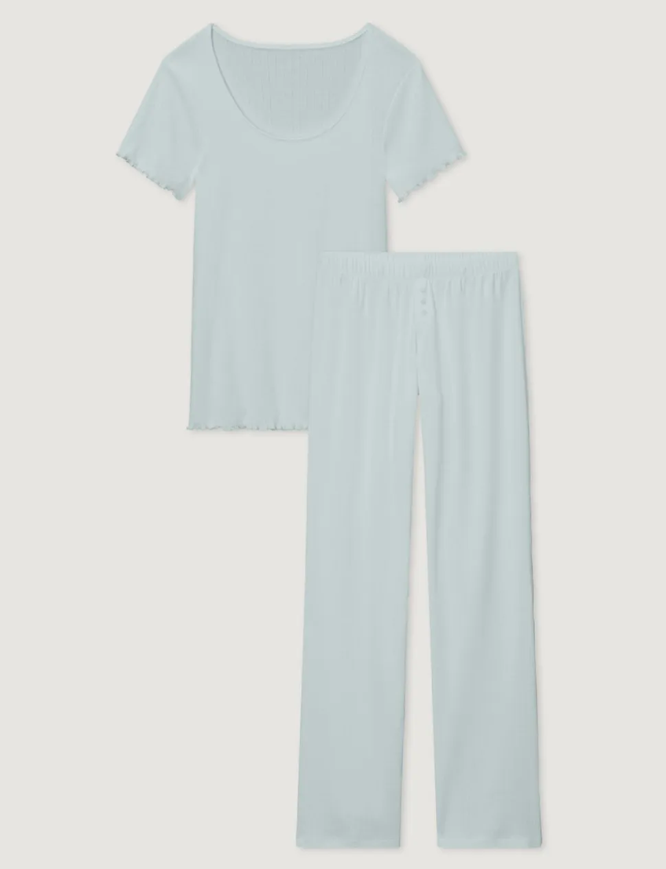 Women's Cotton Pointelle Rib Pant