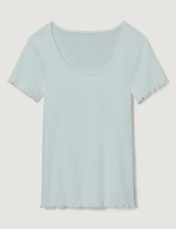 Women's Cotton Pointelle Rib Sleep Short