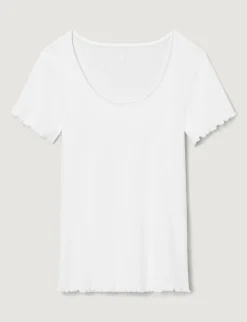 Women's Cotton Pointelle Rib Sleep Short
