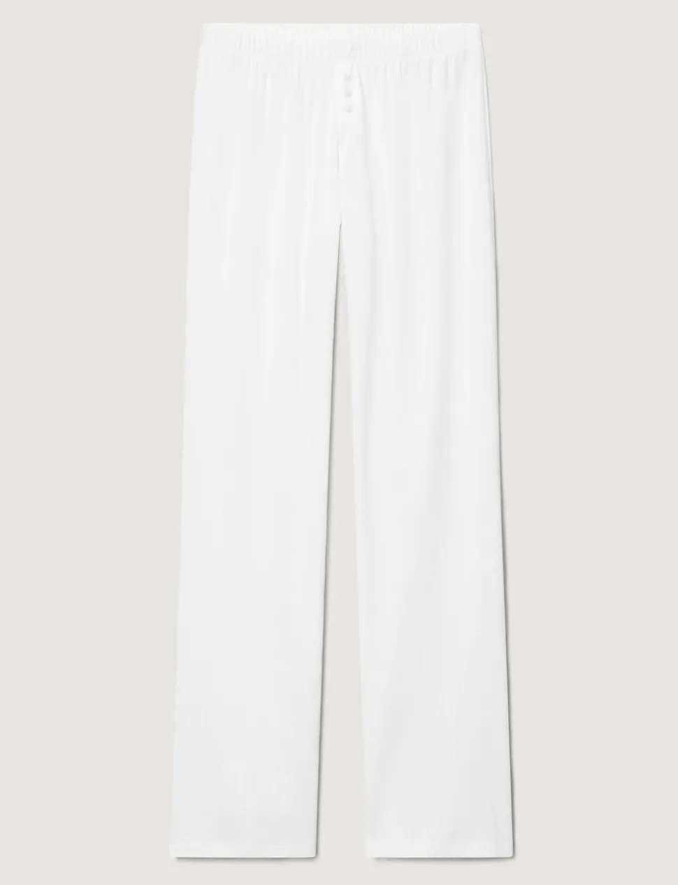 Women's Cotton Pointelle Rib Tee & Pant Set
