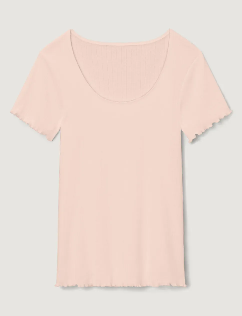 Women's Cotton Pointelle Rib Tee & Pant Set
