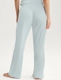 Women's Cotton Pointelle Rib Tee & Pant Set