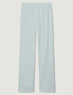 Women's Cotton Pointelle Rib Tee & Pant Set