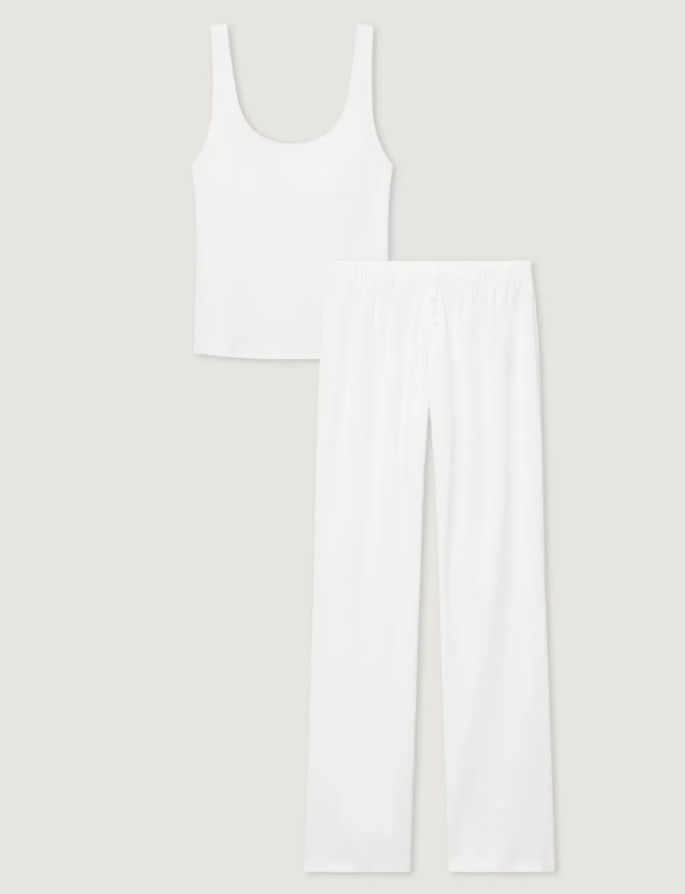 Women's Cotton Pointelle Rib Tank