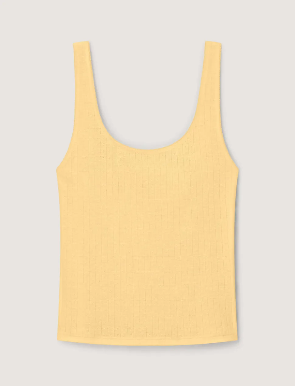 Women's Cotton Pointelle Rib Tank