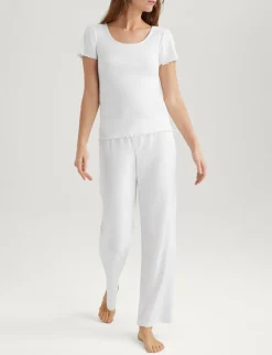 Women's Cotton Pointelle Rib Tee