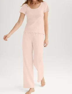 Women's Cotton Pointelle Rib Tee