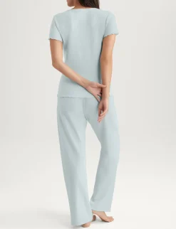 Women's Cotton Pointelle Rib Tee