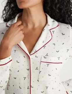 Women's Downtime Long Sleeve Pajama Top & Pant Set