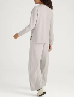 Women's Luxe Traveler Knit Long Sleeve Crew & Pant Set