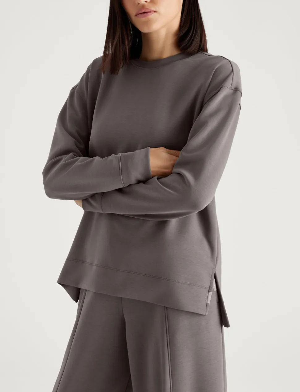 Women's Luxe Traveler Knit Long Sleeve Crew & Pant Set