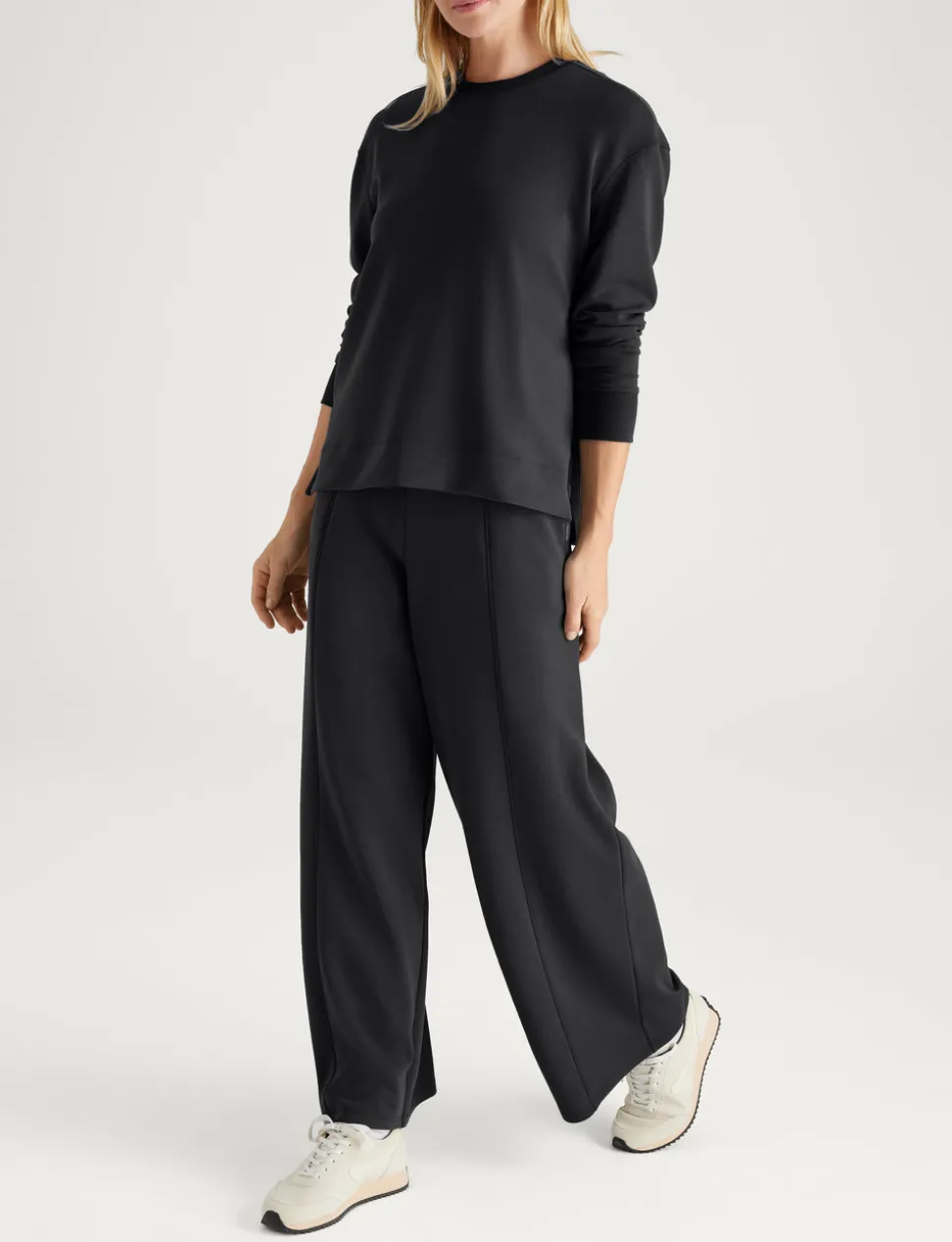 Women's Luxe Traveler Knit Long Sleeve Crew & Pant Set
