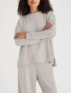 Women's Luxe Traveler Knit Long Sleeve Crew & Pant Set