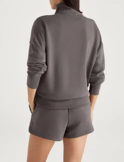 Women's Luxe Traveler Knit Quarter Zip & Mid-Rise Short Set
