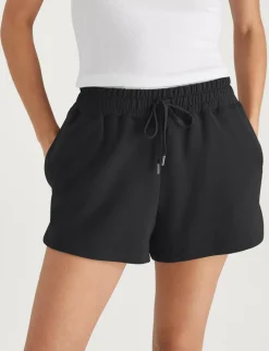 Women's Luxe Traveler Knit Quarter Zip & Mid-Rise Short Set