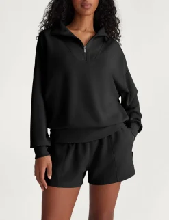 Women's Luxe Traveler Knit Quarter Zip & Short Set