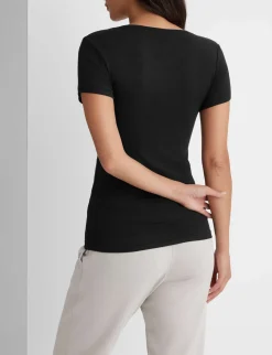 Women's Micro Rib Cap Sleeve Tee