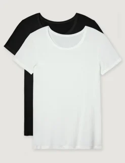Women's Micro Rib Cap Sleeve Tee (2-Pack)