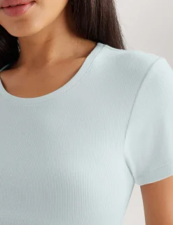 Women's Micro Rib Cap Sleeve Tee (2-Pack)