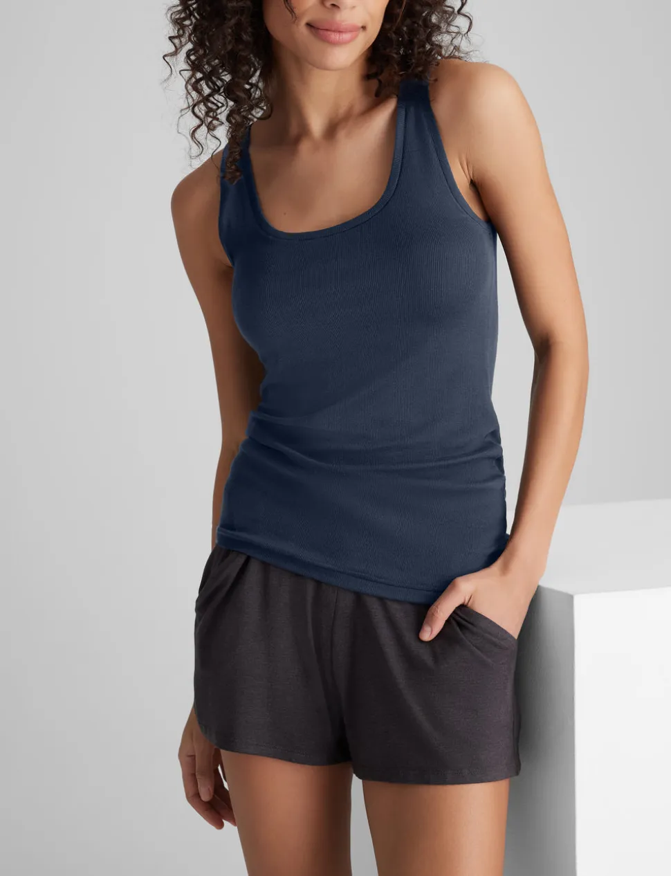 Women's Micro Rib Fitted Tank