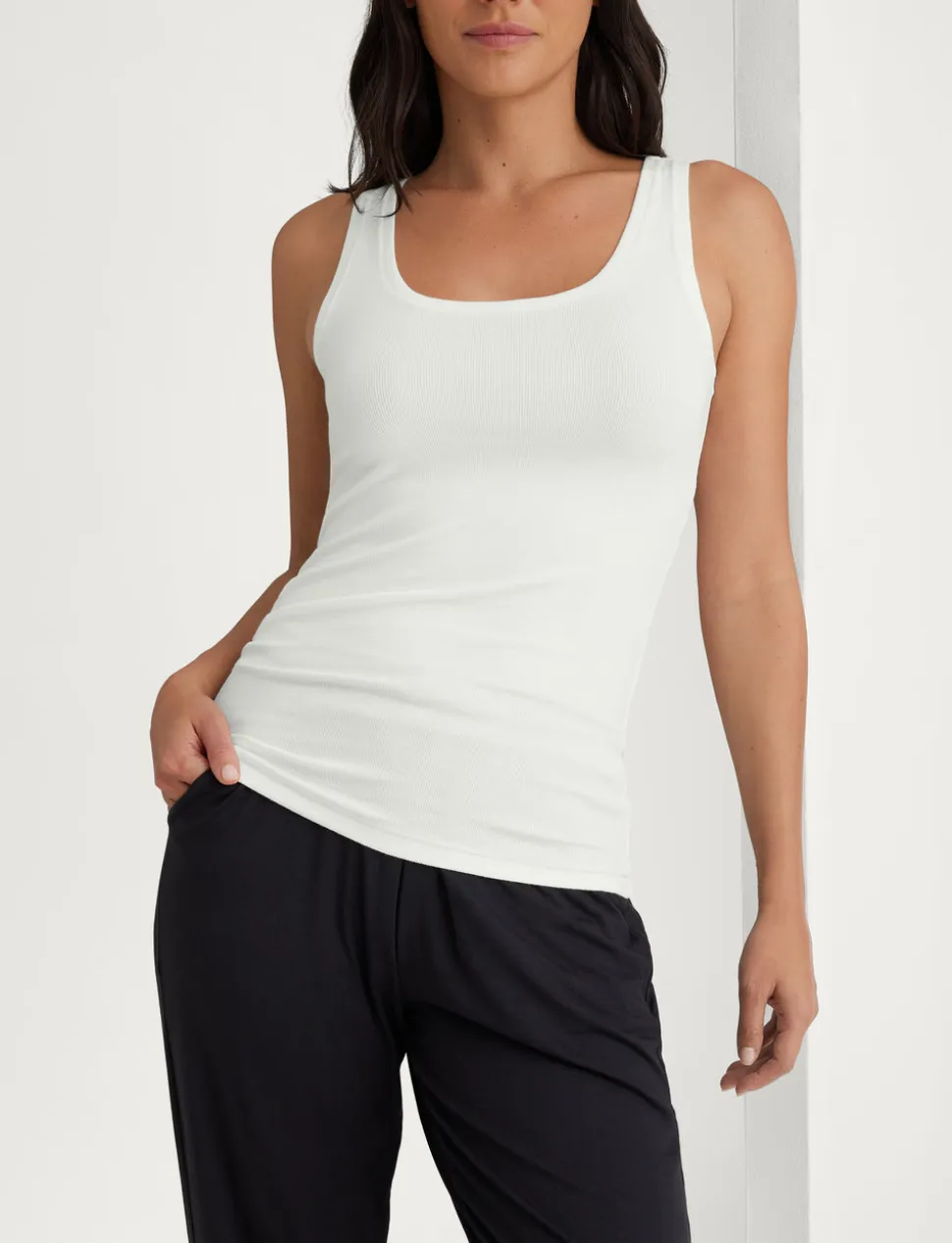Women's Micro Rib Fitted Tank (2-Pack)