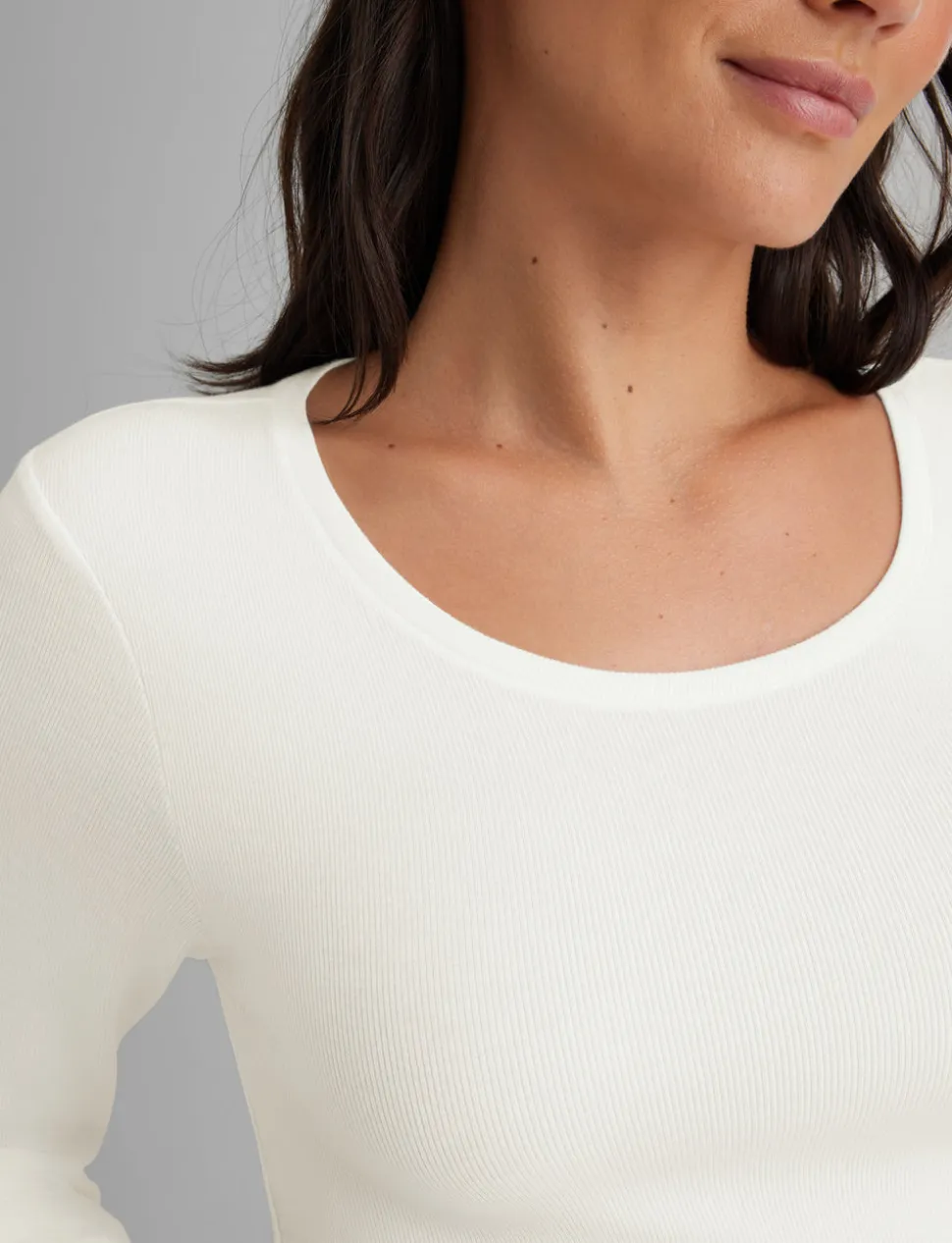 Women's Micro Rib Long Sleeve Tee & Pant Set