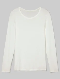 Women's Micro Rib Long Sleeve Tee & Pant Set