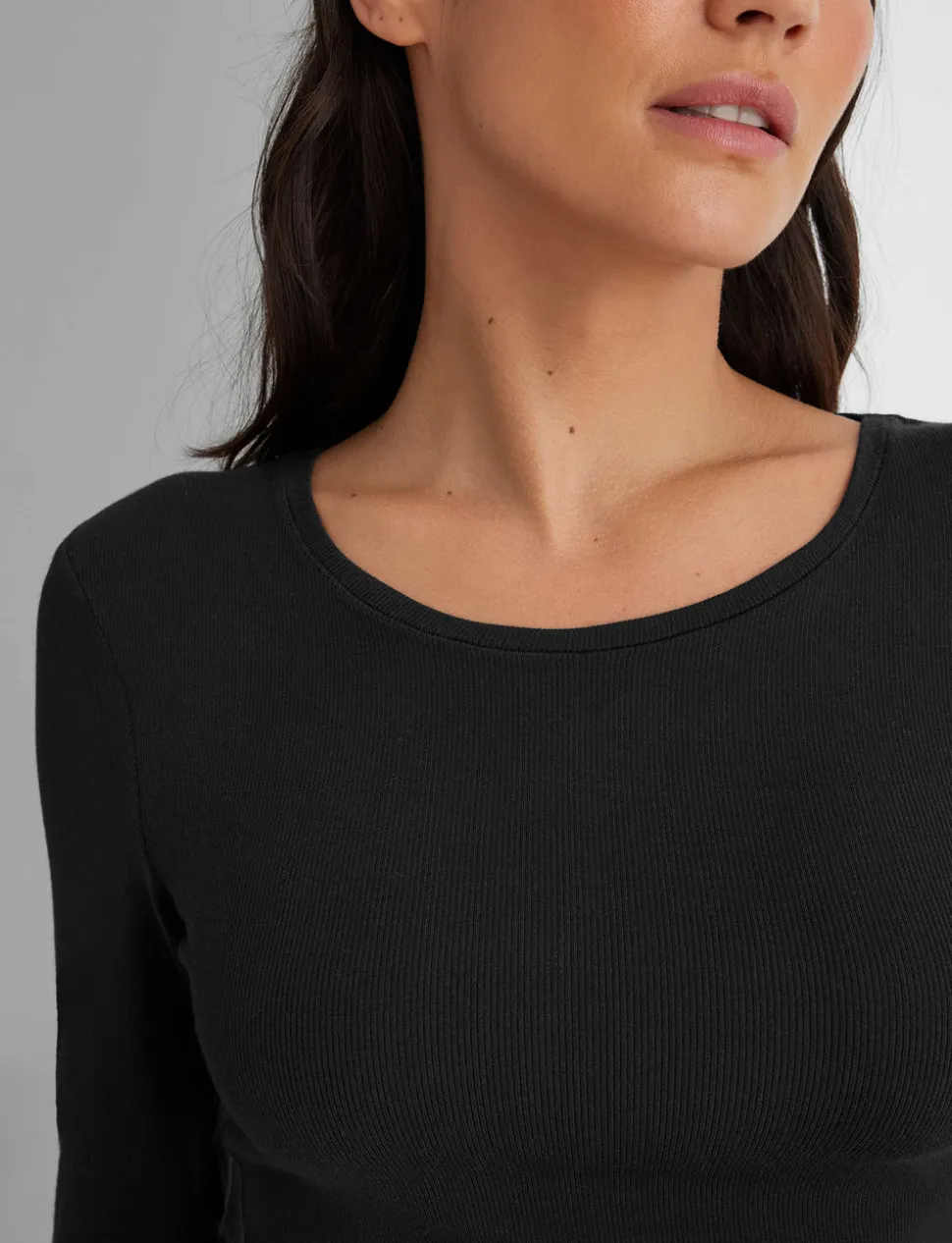 Women's Micro Rib Long Sleeve Tee & Pant Set