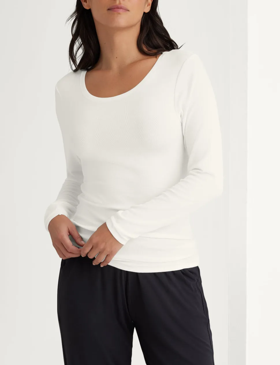 Women's Micro Rib Long Sleeve Tee (2-Pack)