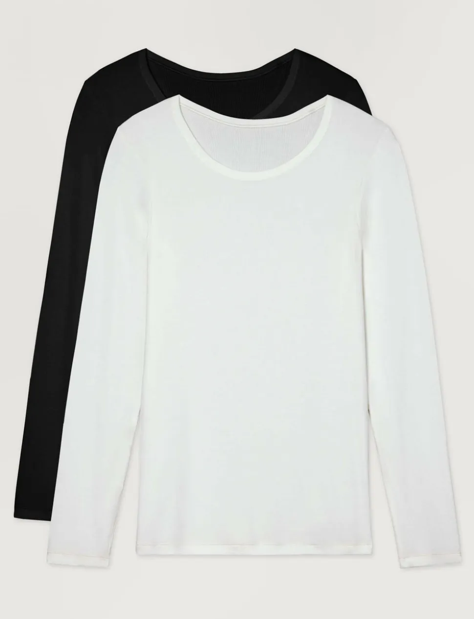 Women's Micro Rib Long Sleeve Tee (2-Pack)