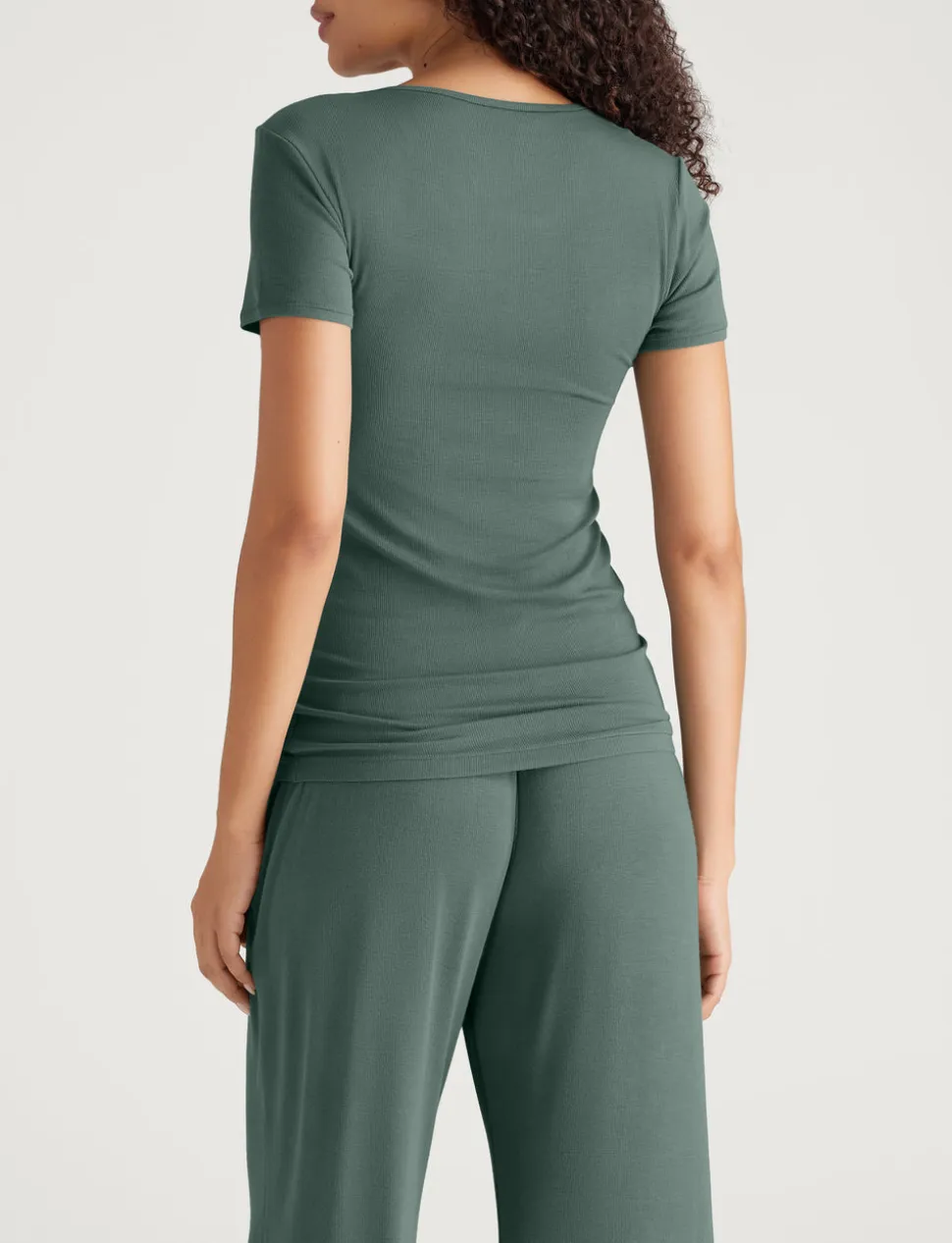 Women's Micro Rib Tee & Pant Set