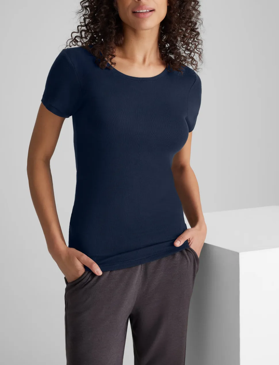 Women's Micro Rib Tee & Pant Set
