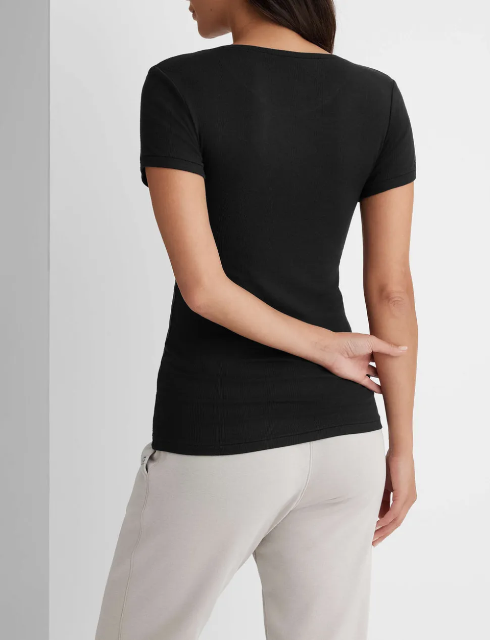 Women's Micro Rib Tee & Pant Set